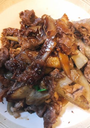 ごぼうと牛肉の甘辛煮-レシピのメイン写真