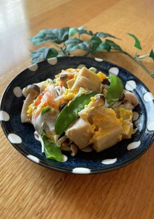 高野豆腐の卵とじ-レシピのメイン写真