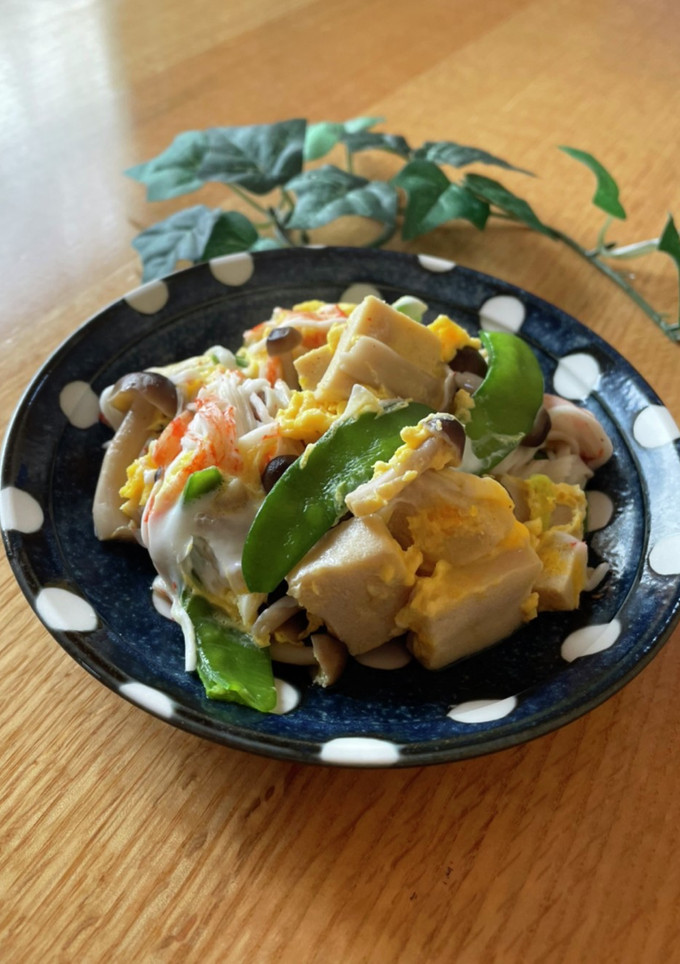 高野豆腐の卵とじ-レシピのメイン写真