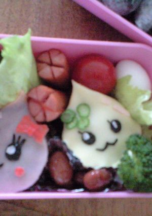 しずくちゃんのハンバーグ★キャラ弁★-レシピのメイン写真