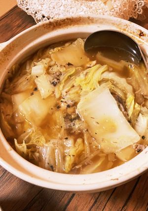 さばの水煮缶と白菜の鍋-レシピのメイン写真