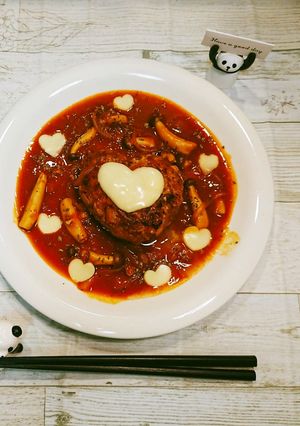 あずちんボーンブロス簡単煮込みハンバーグ-レシピのメイン写真