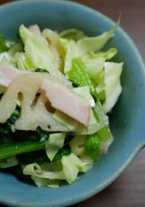 れんこんのからしあえ/七尾給食-レシピのメイン写真