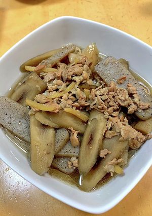 豚肉とごぼうの煮もの-レシピのメイン写真