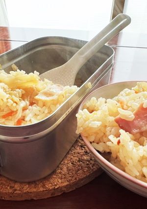 メスティンで寄せ鍋ご飯-レシピのメイン写真