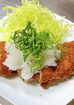 ごはんがすすむ！柔らかサッパリおろしカツ-レシピのメイン写真