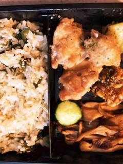 わかめご飯高校生弁当-レシピのメイン写真