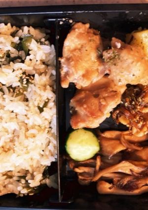 わかめご飯高校生弁当-レシピのメイン写真