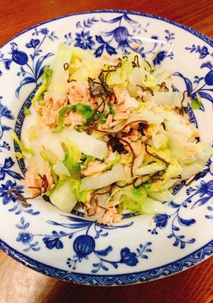 簡単♪白菜のツナ昆布和え-レシピのメイン写真