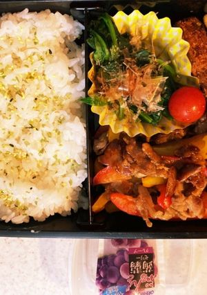 豚肉青椒肉絲高校生男子弁当-レシピのメイン写真