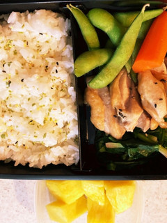 鶏肉柚子胡椒焼き高校生男子弁当-レシピのメイン写真