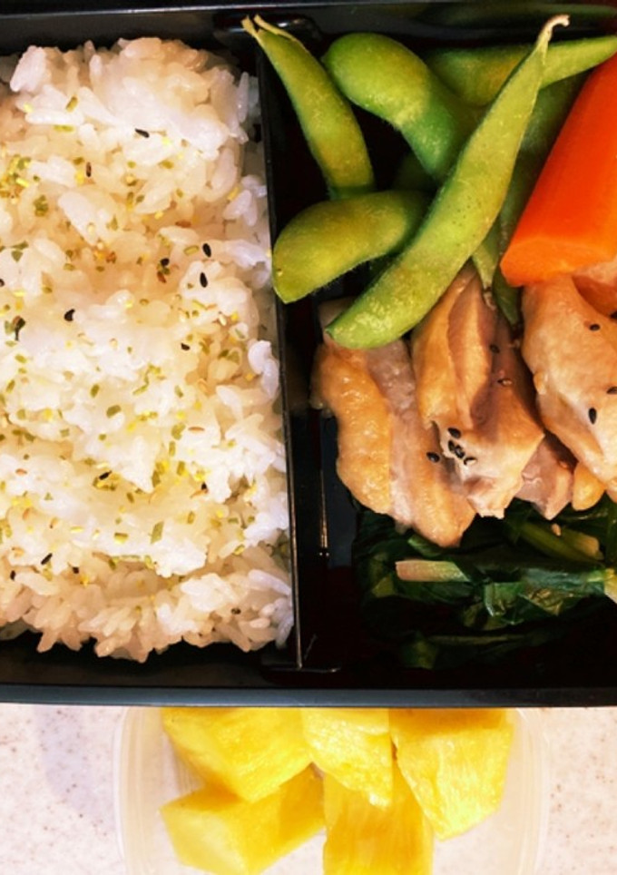鶏肉柚子胡椒焼き高校生男子弁当-レシピのメイン写真