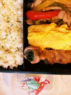 豚肉のネギ巻き高校生男子弁当-レシピのメイン写真