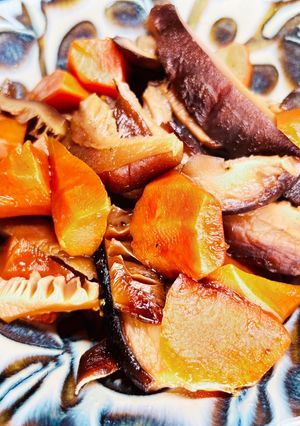 干し椎茸とニンジンの煮物-レシピのメイン写真