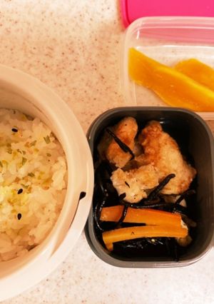 胡瓜キクラゲの卵炒め高校生男子弁当-レシピのメイン写真