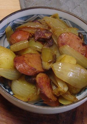 ソーセージとじゃがいものカレー蒸し-レシピのメイン写真