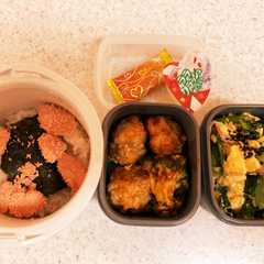 รูปของ たら子ご飯高校生男子弁当