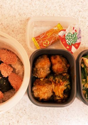 たら子ご飯高校生男子弁当-レシピのメイン写真