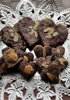 「バレンタイン用米ぬかクッキー」-レシピのメイン写真