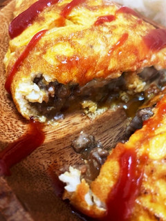 ひき肉オムレツ-レシピのメイン写真