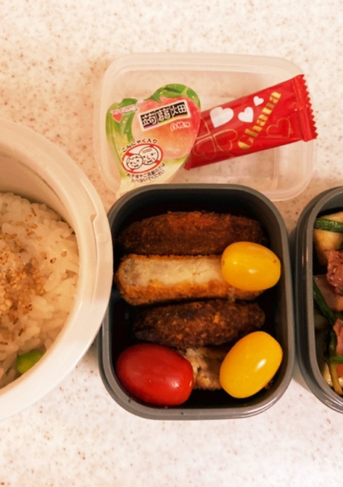 マグロかつ高校生男子弁当クレア付き-レシピのメイン写真