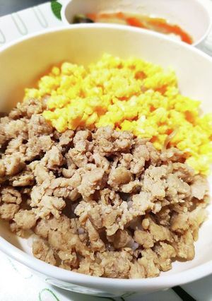 お肉大好き娘も納得☆鶏そぼろ丼-レシピのメイン写真