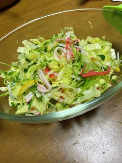 レンチンキャベツと豆苗のあえもの-レシピのメイン写真
