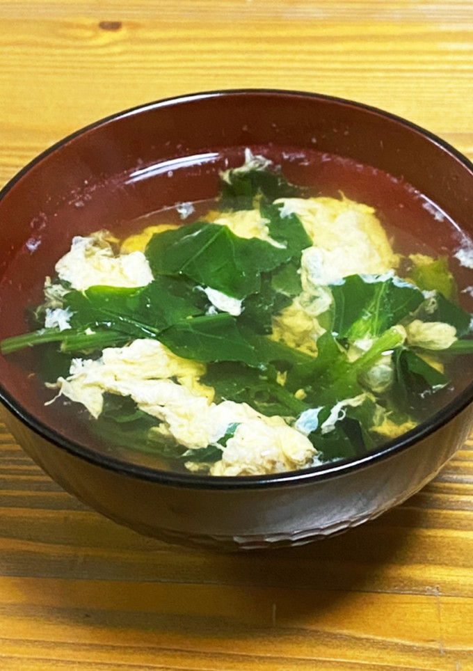 ほうれん草のお吸い物-レシピのメイン写真