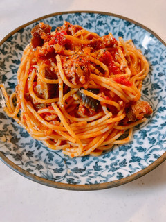 トマト缶で作るごろごろミートパスタ-レシピのメイン写真