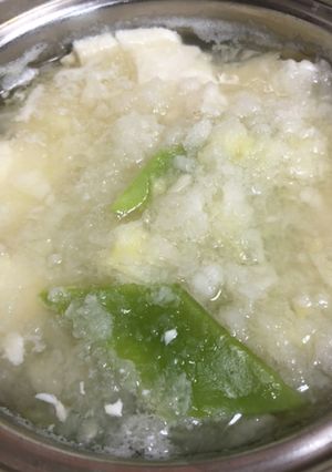 豆腐とモロッコインゲンのみぞれ煮-レシピのメイン写真