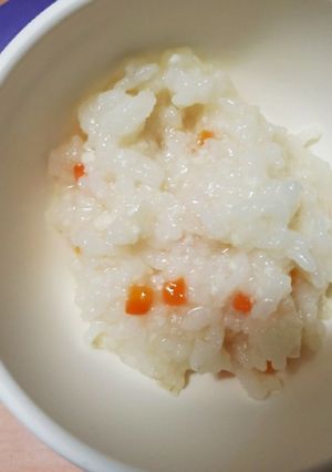 離乳食中期後半 5倍粥のシンプル鶏雑炊-レシピのメイン写真
