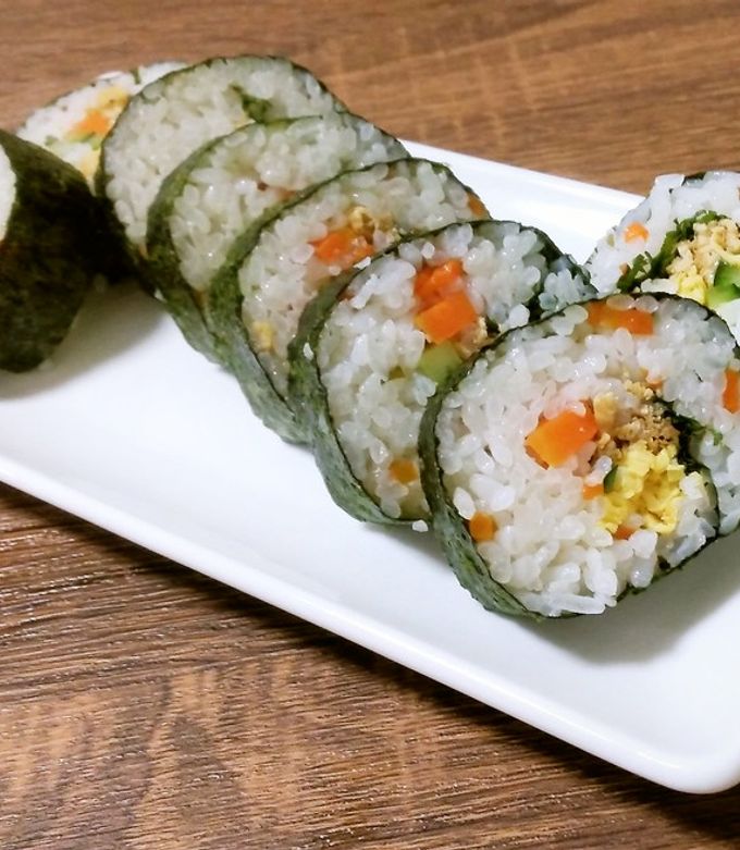 ミツカン五目ちらし】で簡単本格海苔巻き by いけめがねさん