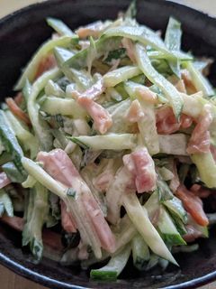 きゅうりと焼豚のマヨサラダ-レシピのメイン写真
