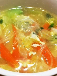 野菜たっぷり春雨スープ-レシピのメイン写真