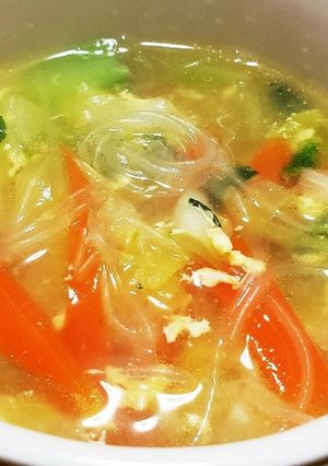 野菜たっぷり春雨スープ-レシピのメイン写真