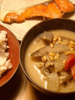 ゴロゴロ根菜の納豆汁-レシピのメイン写真