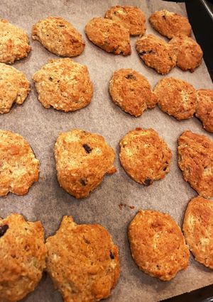 カリカリココナッツとバナナのクッキー-レシピのメイン写真