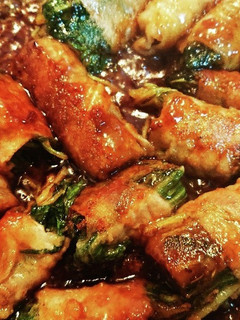 ゴボウと水菜の肉巻き-レシピのメイン写真