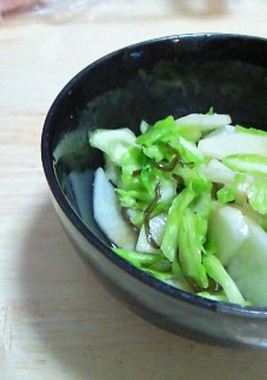 きゃべつと塩昆布deさっぱりサラダ風-レシピのメイン写真