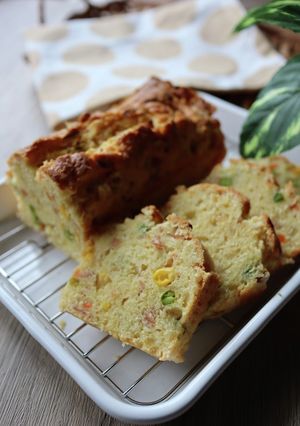 ワンボウルで作る簡単ケークサレ-レシピのメイン写真
