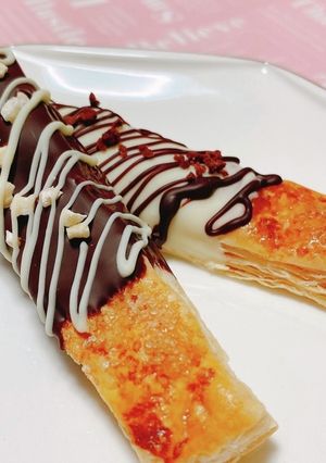バレンタインに♡簡単スティックチョコパイ-レシピのメイン写真