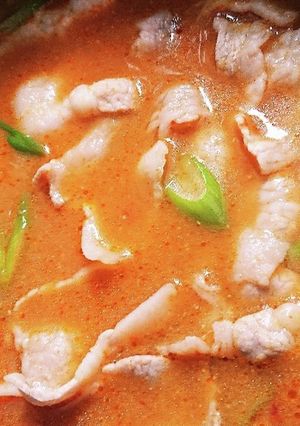 ピリ辛バラつけ麺 つけ汁-レシピのメイン写真