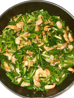 海老ニラ味噌炒め♪簡単冷え生理痛漢方薬膳-レシピのメイン写真