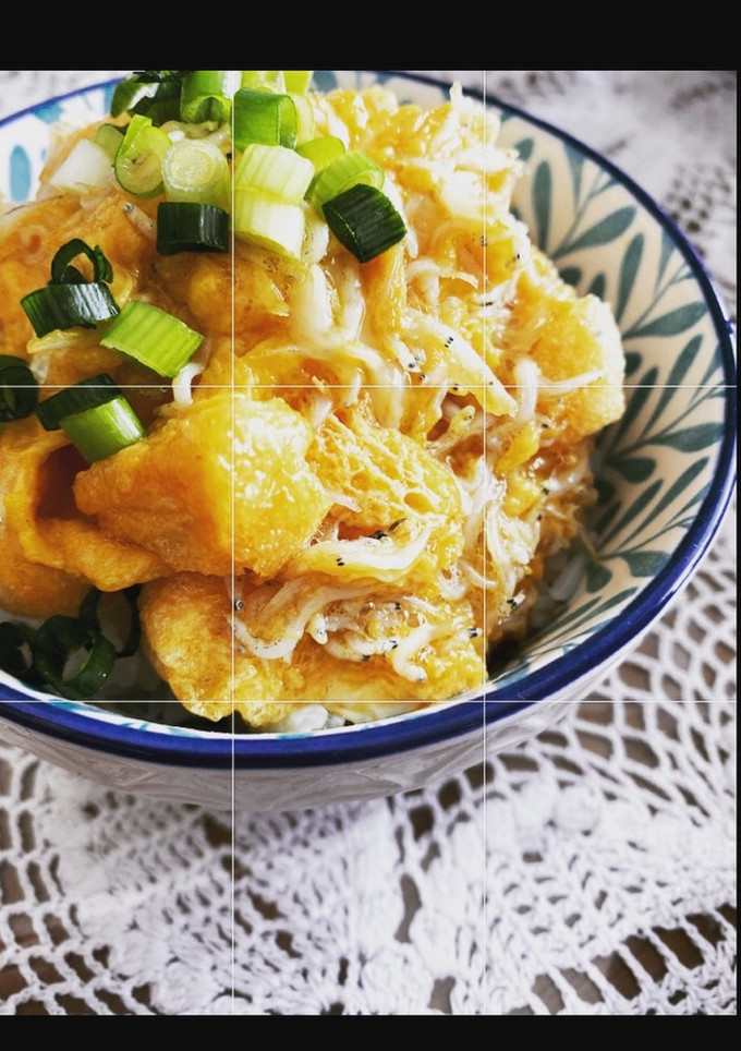簡単！美味！油揚げとしらすの卵とじ丼！-レシピのメイン写真
