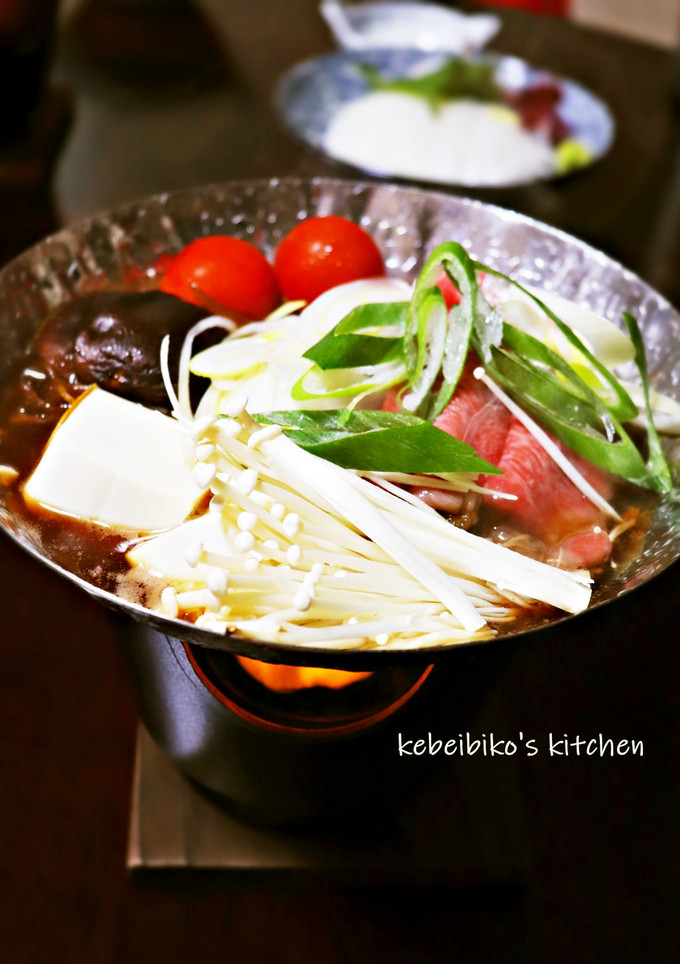 料亭気分のおひとり様・すき焼き風-レシピのメイン写真