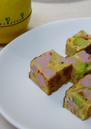 魚肉ソーセージでスパニッシュ風オムレツ♪-レシピのメイン写真