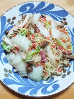 ベーコンに干しエビと白菜の塩焼きそば-レシピのメイン写真