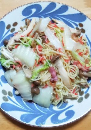 ベーコンに干しエビと白菜の塩焼きそば-レシピのメイン写真
