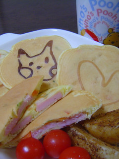 おさかなのソーセージ&野菜のパンケーキ-レシピのメイン写真