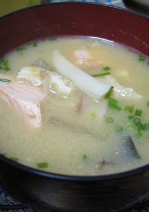 鮭入り♪石狩汁風のお味噌汁-レシピのメイン写真